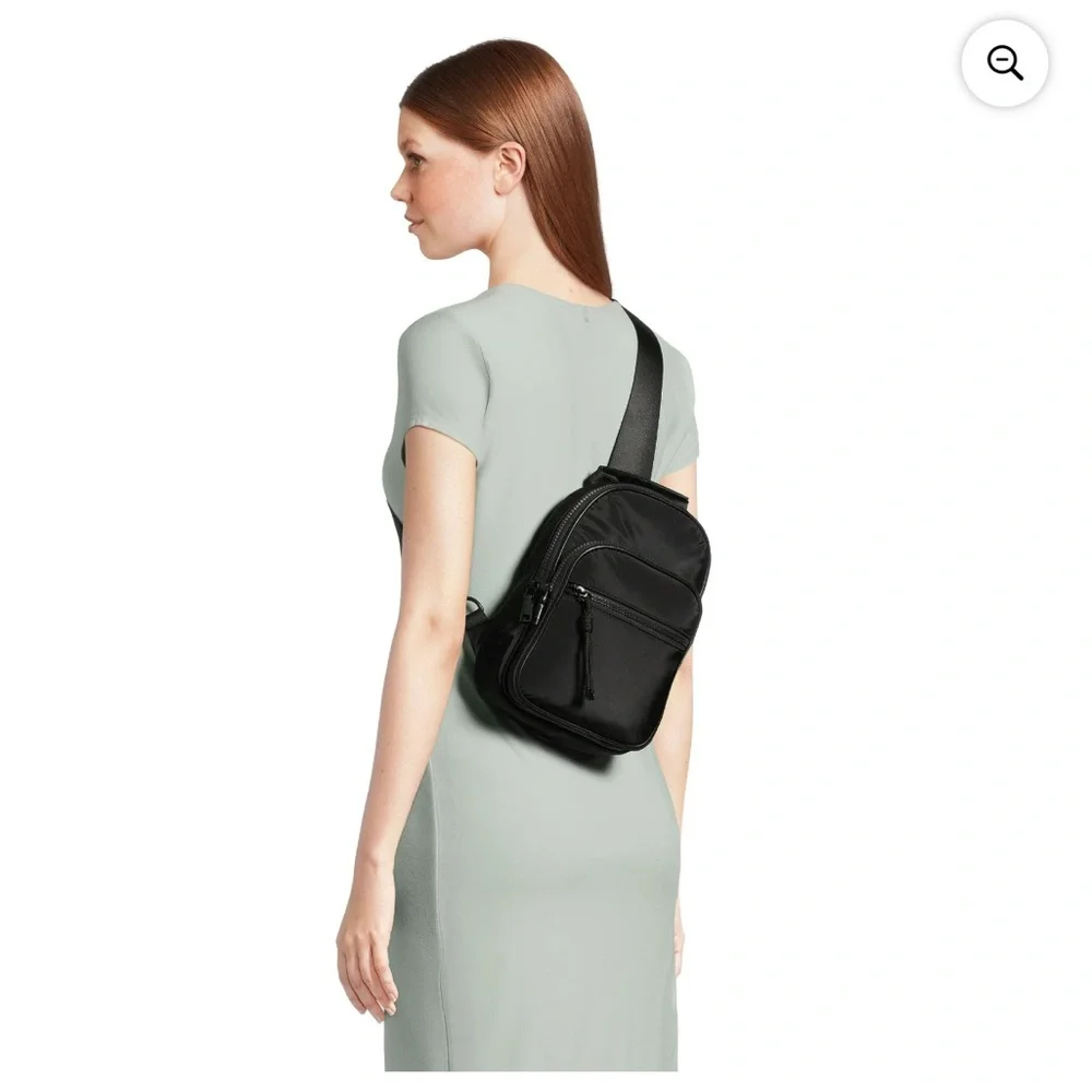 No Boundaries Women’s Black Hands Free Sling Bag Backpack NWOT